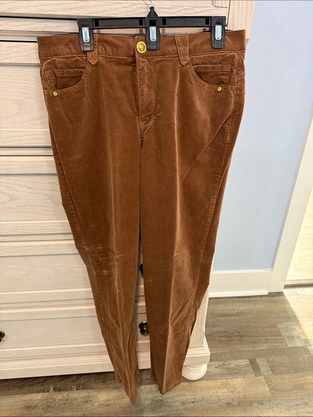 Democracy Tan Corduroy Waistband Trousers. Never worn